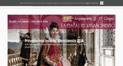 Desktop Screenshot of ilrinascimentoadacquasparta.it